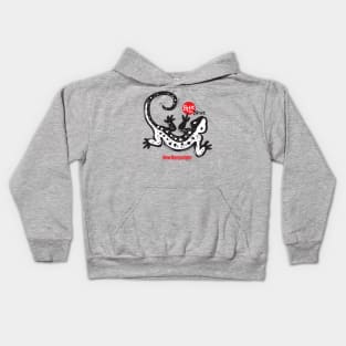 Spot the Newt (black, white and red graphic) Kids Hoodie